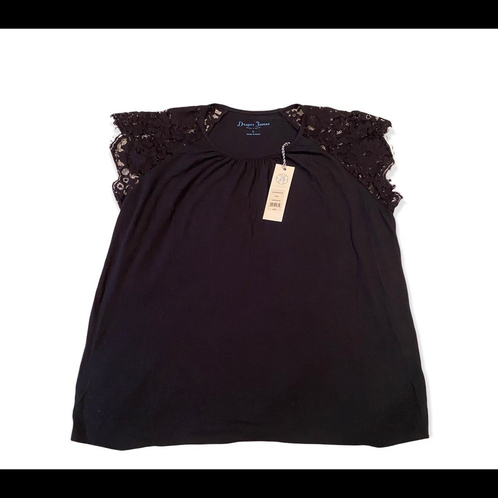 Draper James lace Shouler top L
